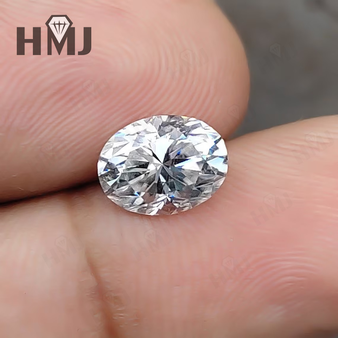 Oval Cut 0.1- 8CT Moissanite Loose Stones GRA Certificated Lab Grown Moissanite