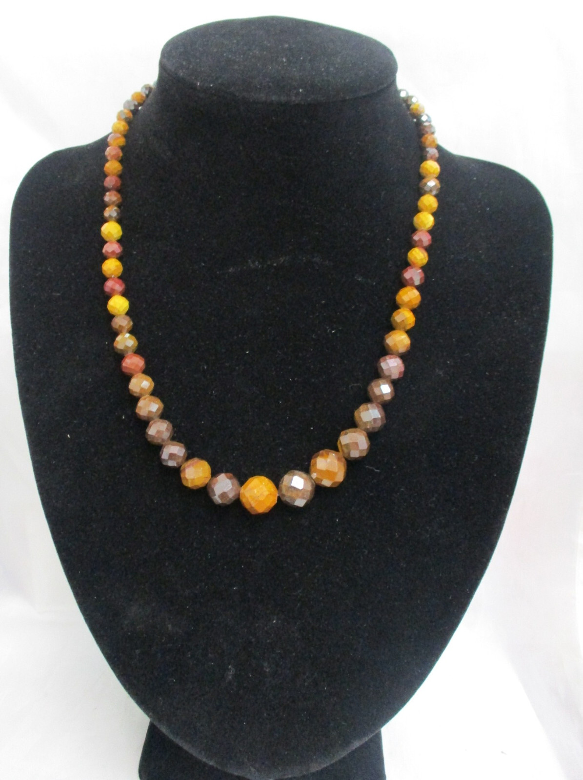 Jay King Sterling Silver Jasper Gradual Bead Necklace 18″