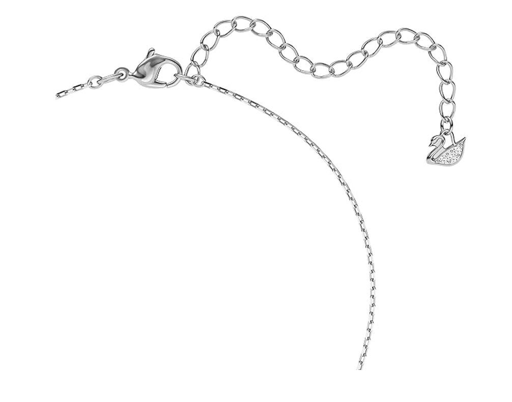 Swarovski Una Necklace Round Cut, Blue, Rhodium Plated 5279425