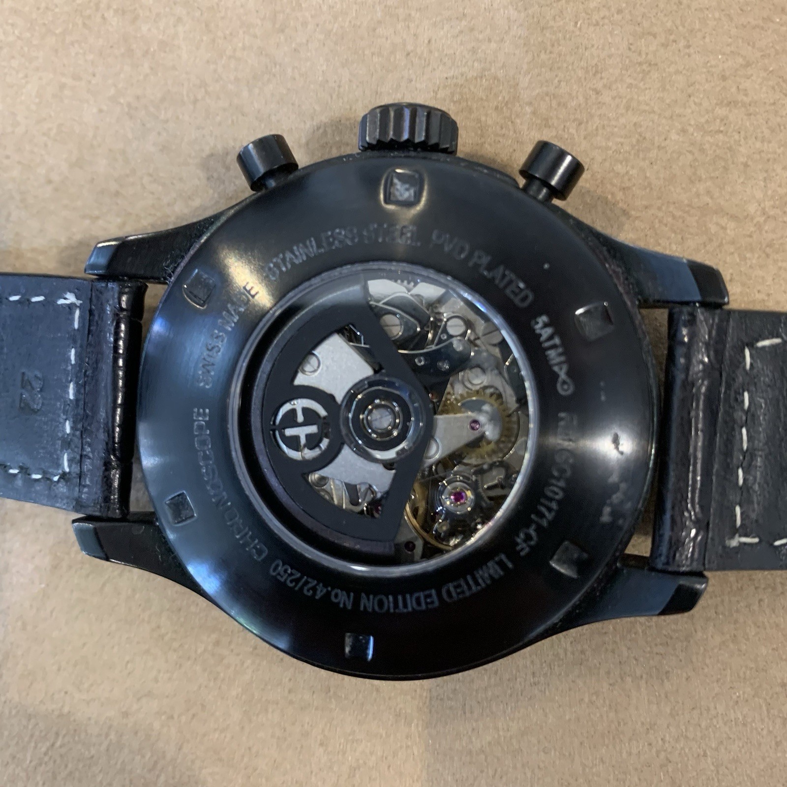 Ernst Benz Chronoscope Automatic Men’s Watch 47mm Black PVD