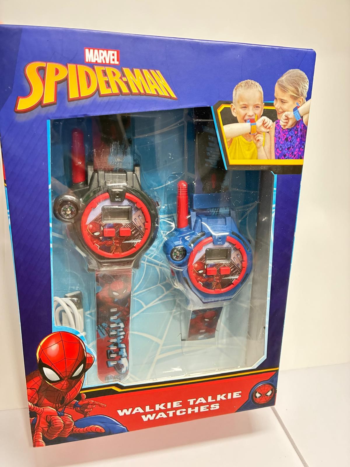 Spider-Man Walkie Talkies LCD Kid’s Watch Set Multi-Color