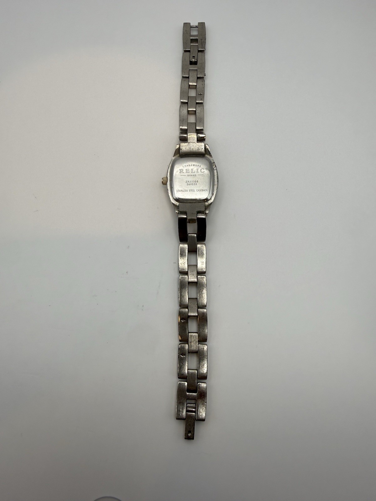 Relic Folio Women’s Quartz Analog Two-Tone Silver/Gold Bracelet Gold Dial