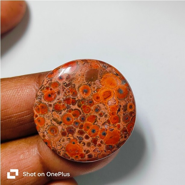 Poppy Jasper Natural Poppy Jasper Cabochon Loose Gemstone Jewelry 36 Ct ME-10402