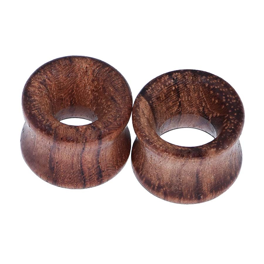 1-2Pair Wood Ear Plug Flesh Tunnels Wooden Ear Gauges Stretcher Expander Plugs