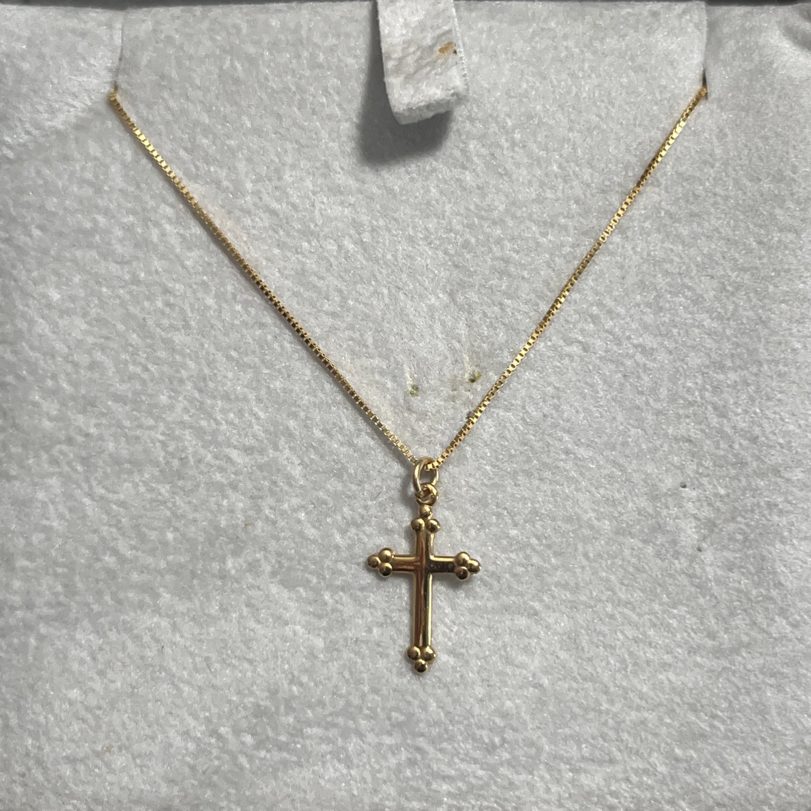 14k Gold Cross Necklace