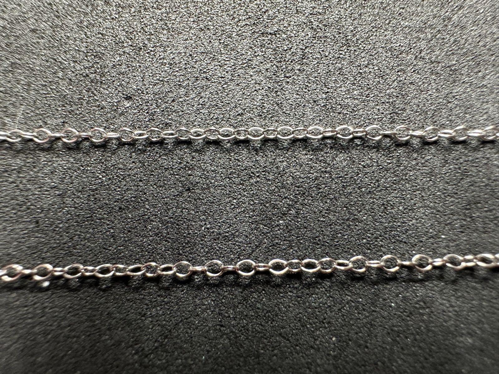 0.70g Vintage Sterling Silver 925 Fine Oval Chain Link Necklace 18 in M