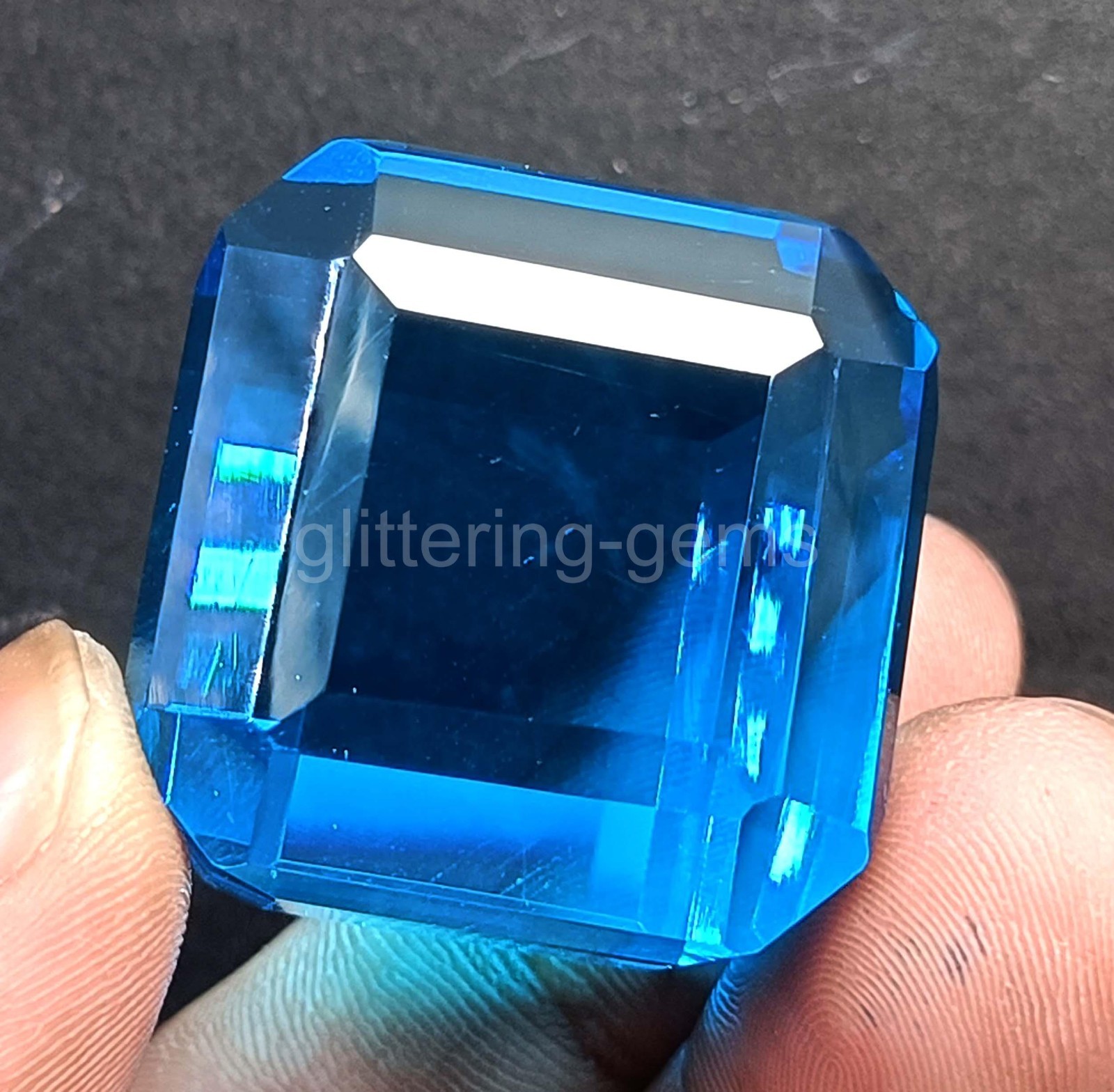 Natural 241.5 Ct Sri Lanka Blue Sapphire Cube Cut | IGL Certified Loose Gem 5JOR