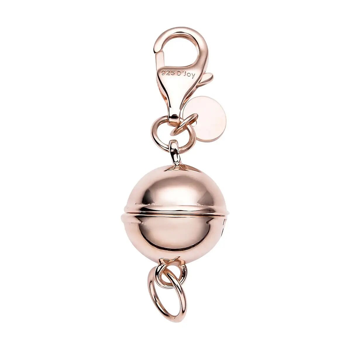 925 Sterling Silver Magnetic Jewelry Lock with Lobster Clasp for Women