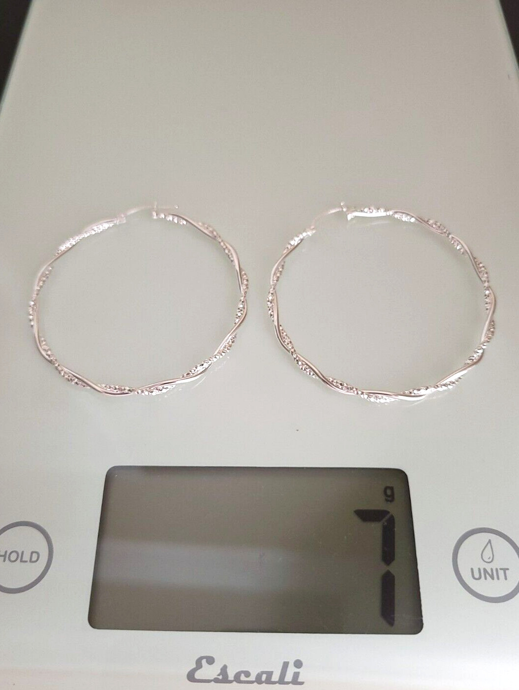 Erick’s Sterling Silver Braided 2 1/8 in. wide Hoop Earrings Taxco.925