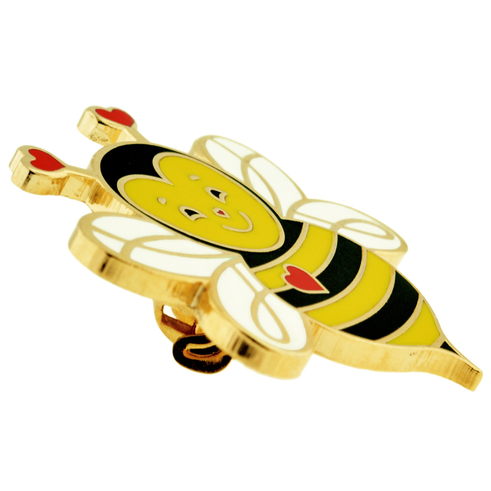 PinMart’s Cupid Love Bee Red Lips Sweetest Valentine’s Day Enamel Lapel Pin Set