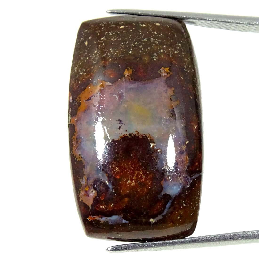 23.10Cts Natural Boulder Opal Cushion Cabochon Loose Gemstone 16x27x5mm