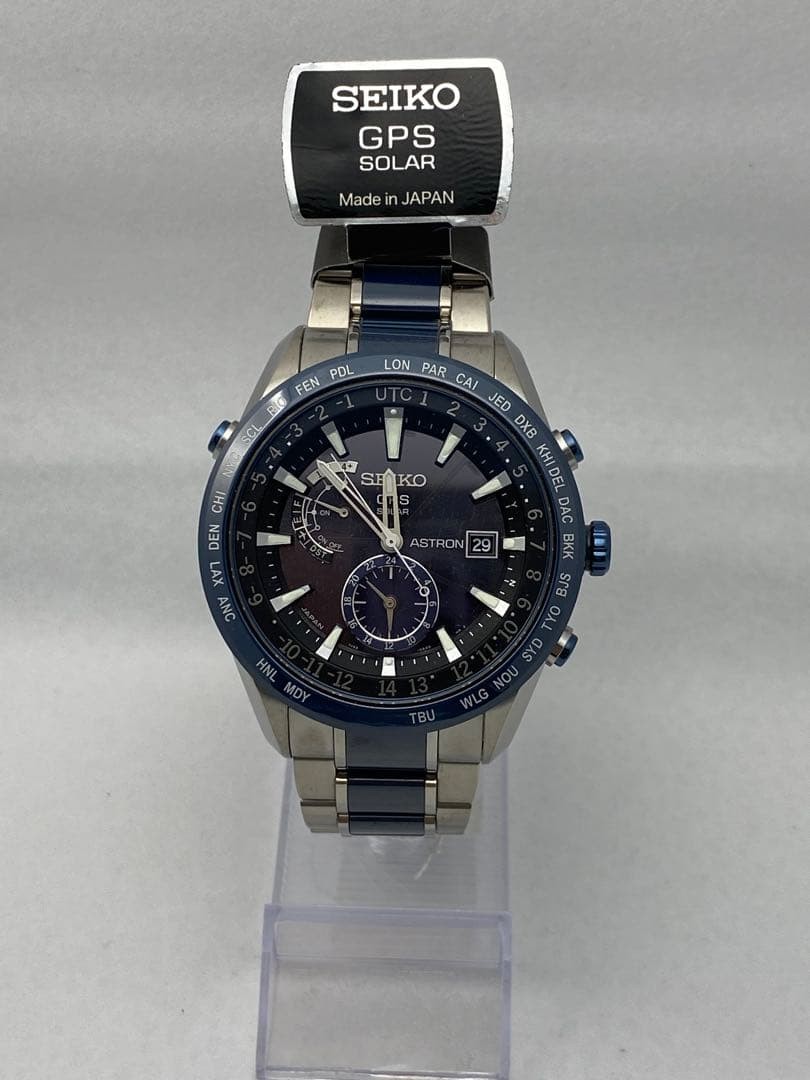 Seiko Astron Blue GPS Solar SBXA019 Titanium