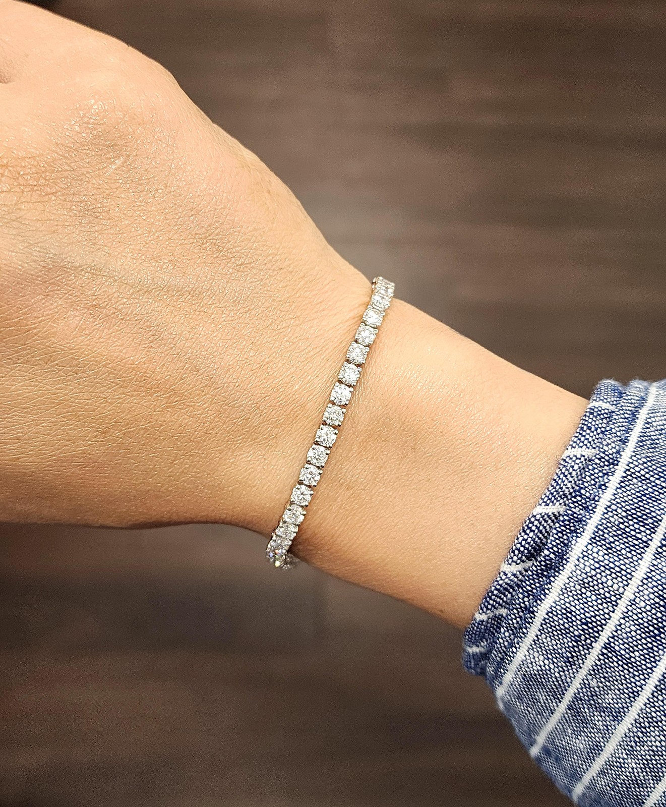 6.68 ct Diamond Tennis Bracelet