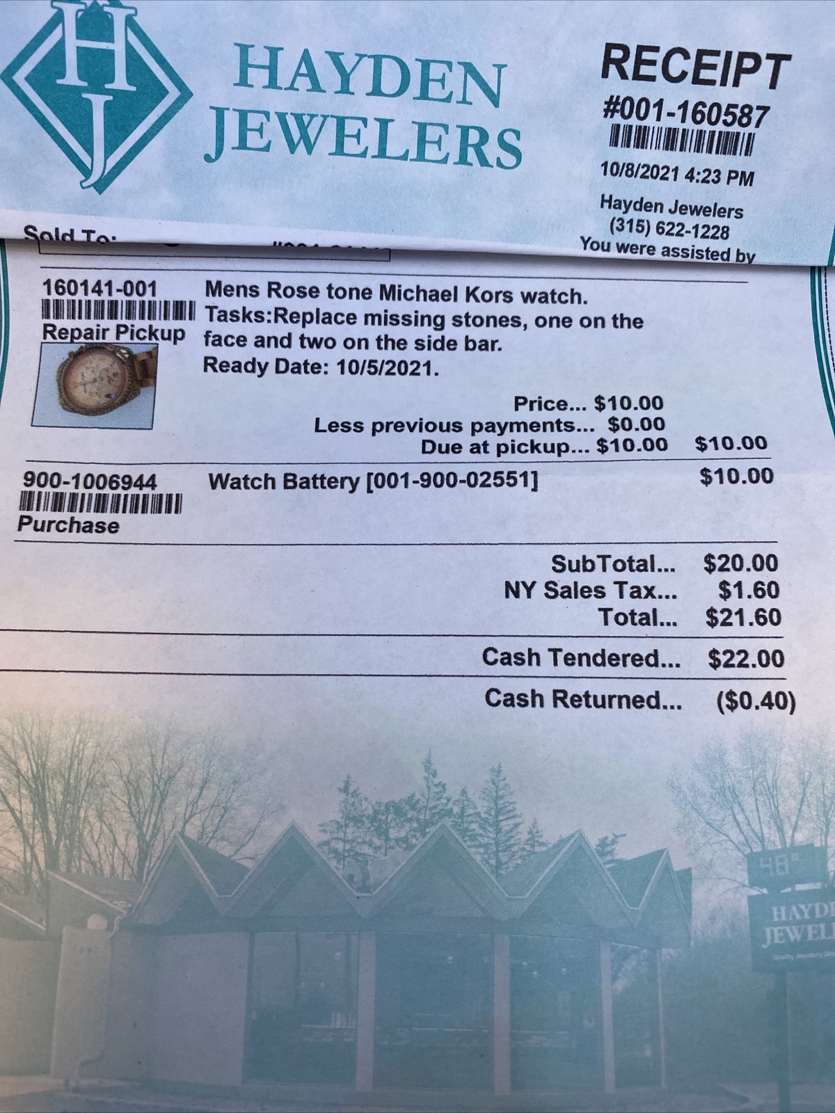 Michael Kors MK-5263 Lady Rose Gold Analog Quartz Chrono Watch Hours~New Battery