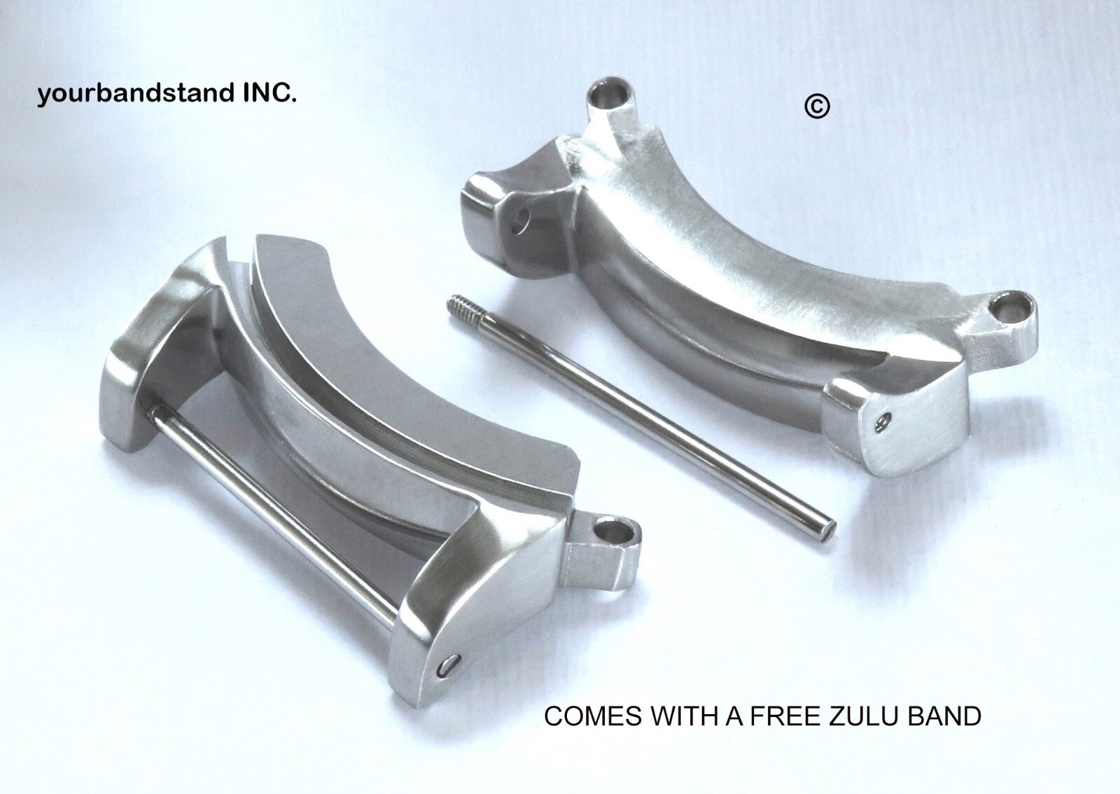NEW 2 CitiZilla Silver brushed finish adapter Citizen Ecozilla Autozilla BJ8050
