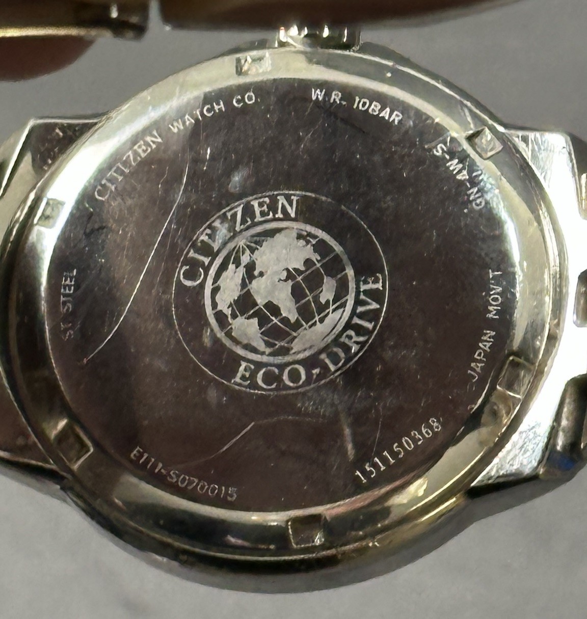 Citizen Eco Drive E111-S070015 Wristwatch GN-4W-S Japan Needs Battery USED