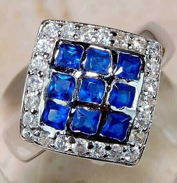 3CT Heat Treated Kyanite 925 Solid Sterling Silver Ring Sz 7 UB3-7