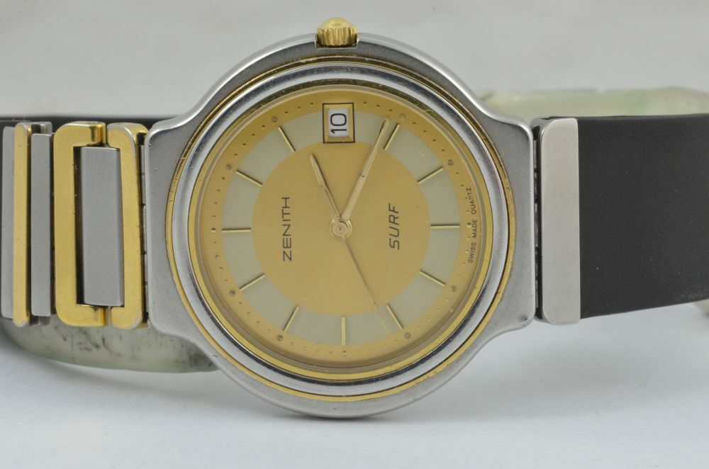 Zenith Pacific Quartz Women’s Watch 32mm Steel/Gold with Rubber 295.5000.207