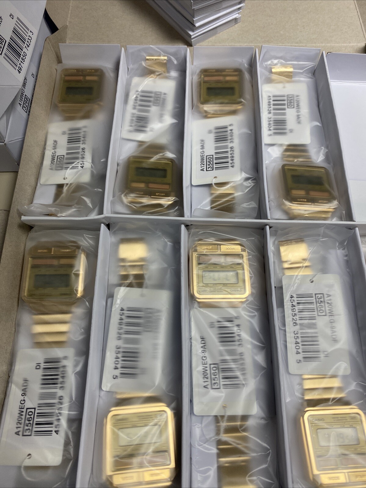 Casio Standard A120WEG-9A Gold Classic Retro Colorful Front Buttons