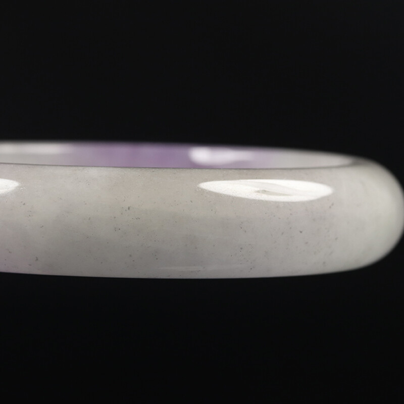62mm Lavender Purple Jadeite Jade Bangle Bracelet Women’s Chinese Jade 11223