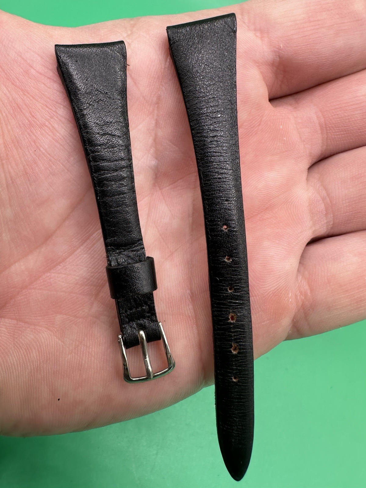 Vintage Oris Dynasty Swiss Made Calf Skin Black Leather Women’s Watch Band Only