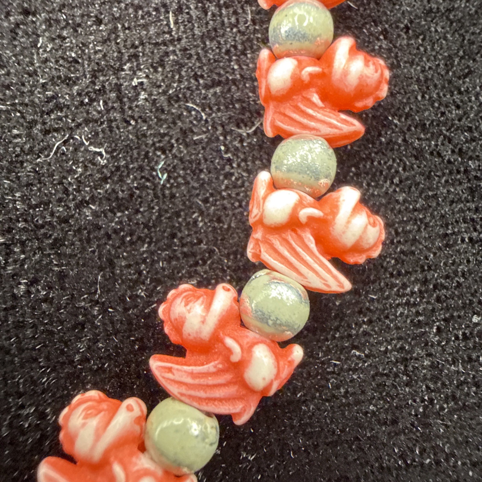 Vintage, Trrtlz Orange/Red Dragon, Elastic, Friendship Bracelet