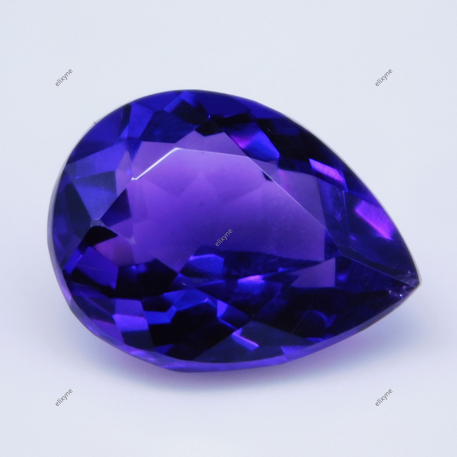 6.45 Cts Pear Natural Violet Blue Amethyst Untreated Stunning Gemstone