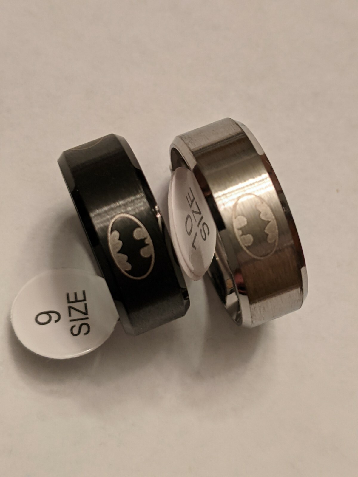 Batman Ring Superhero Stainless Steel Black Size 6-13 unisex