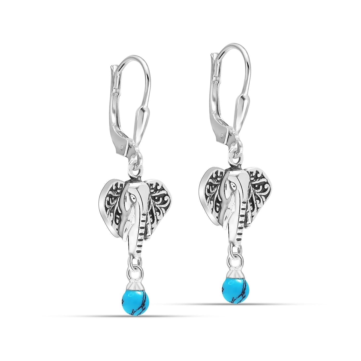 LeCalla 925 Sterling Silver Filigree Dangle Drop Leverback Earrings for Women…