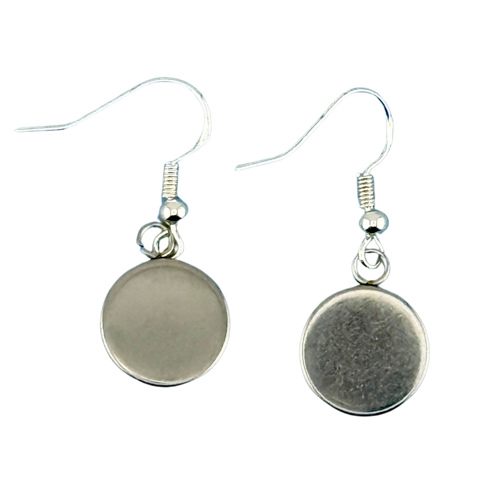 Dangle Earrings Handmade “Slurpy Dots” Electroplated Sterling Silver Earwires