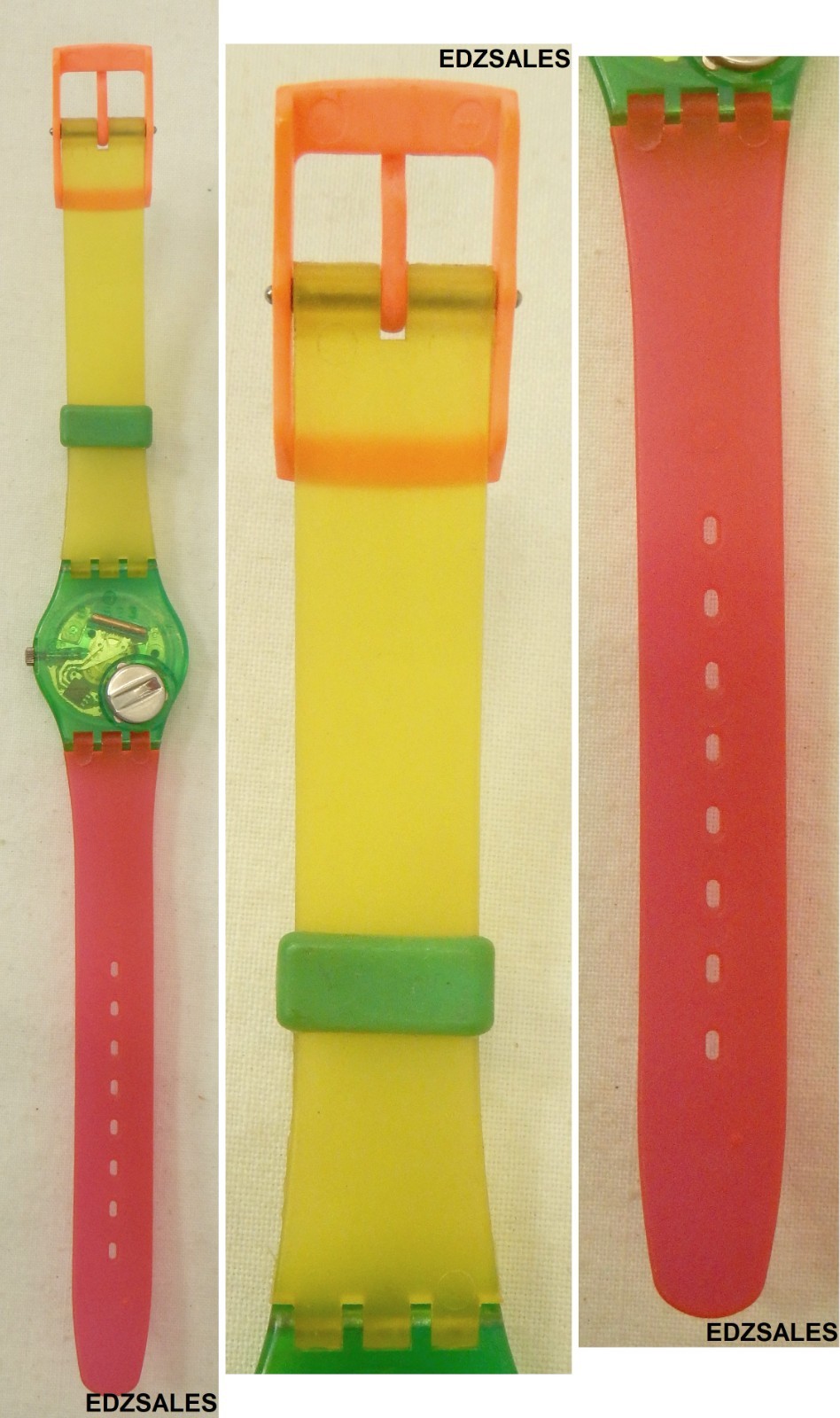 3 Swatch Ladies Wristwatches – Valkyrie LP101 Liquid Sky LG104 Black Coral LK101