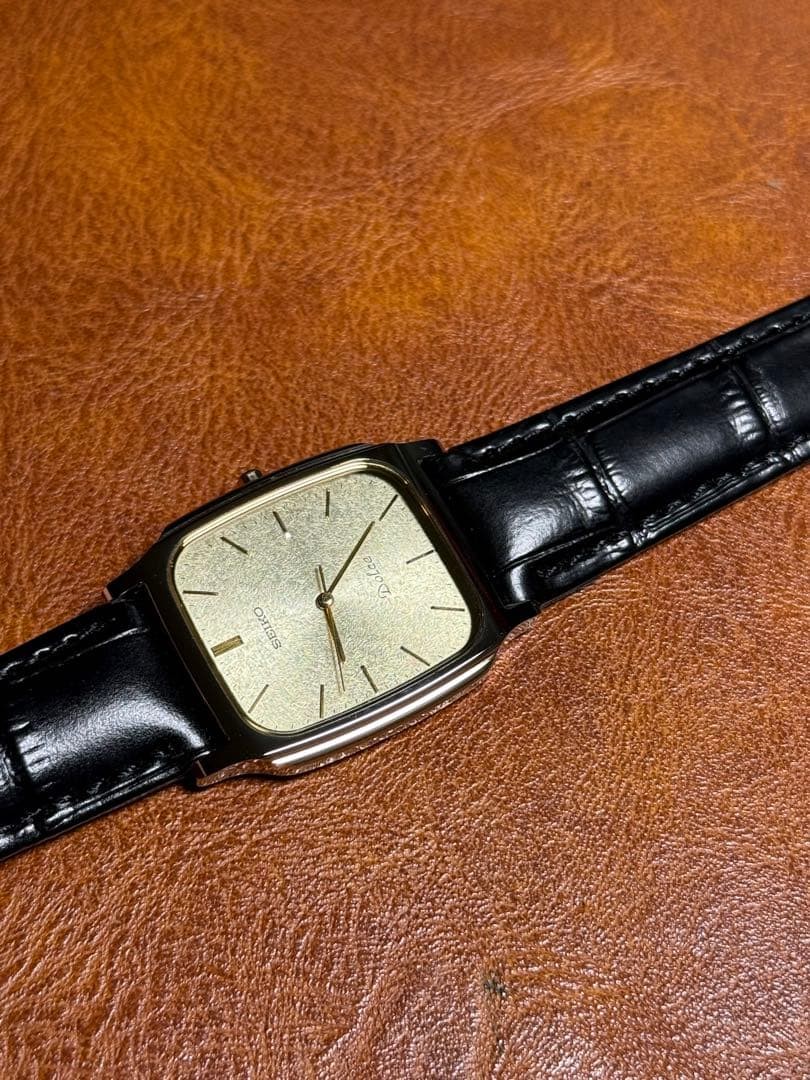 Seiko Dolce 8N41-5070 Rectangular Tungsten Quartz Watch 1990
