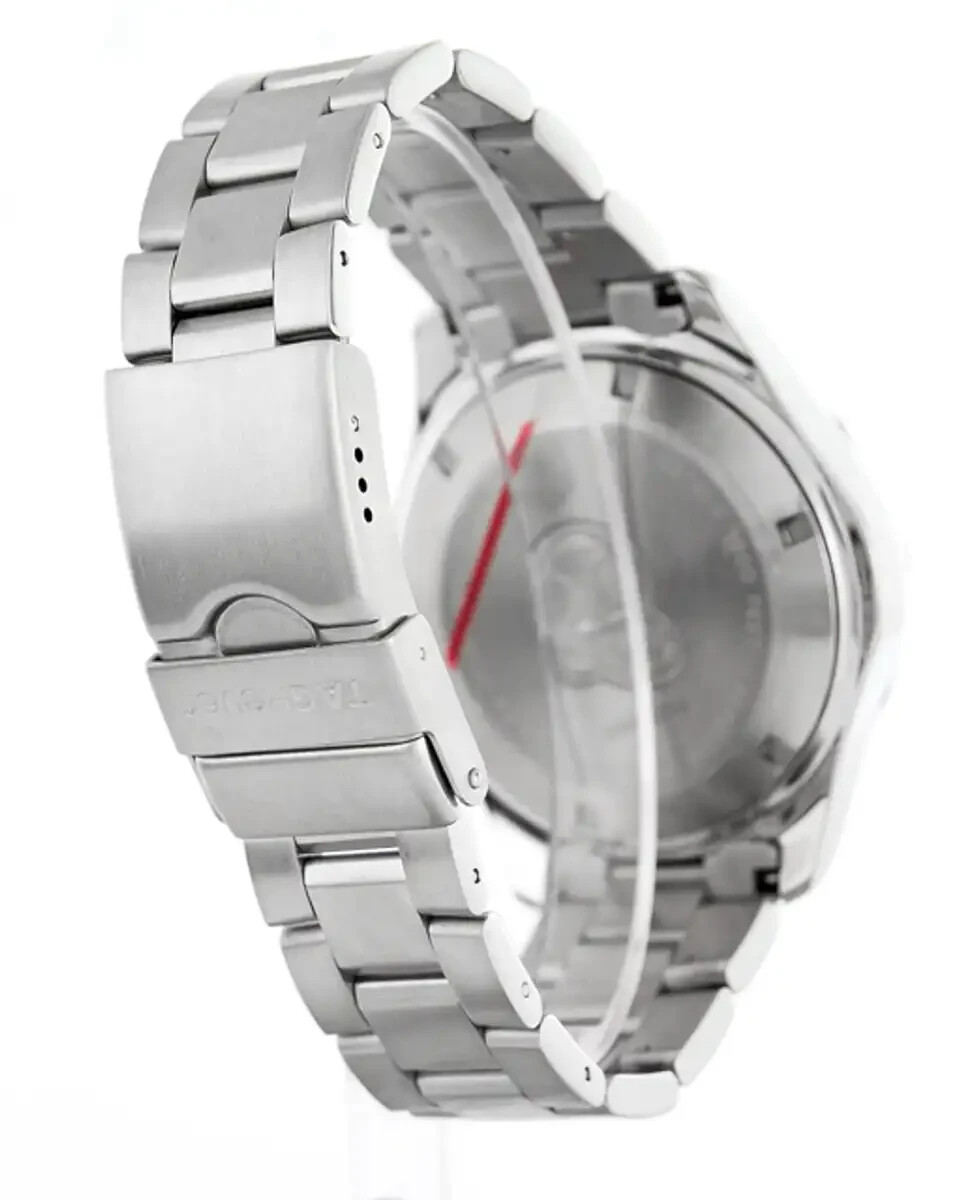 TAG Heuer men black Aquaracer swiss link monza autavia watch 300m WAF1014.BA0822