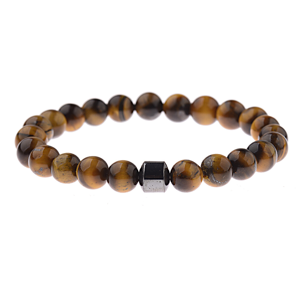 Men Women Natural Round Gemstone Bead Handmade Beads Charm Jewelry 8MM Bracelet