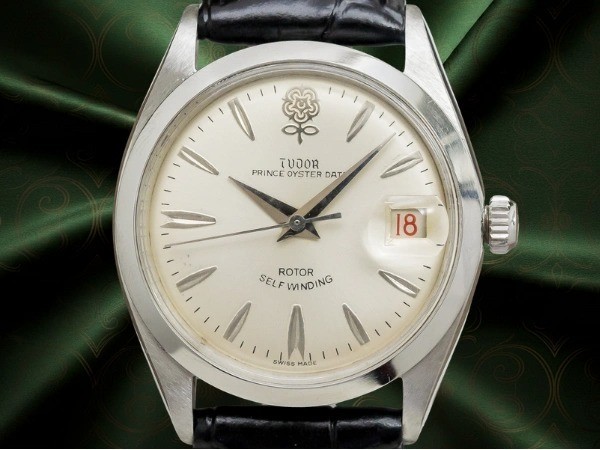 Tudor Prince Oysterdate Ref.7966 Big Rose Silver Linen Dial Auto 34mm Date Men’s
