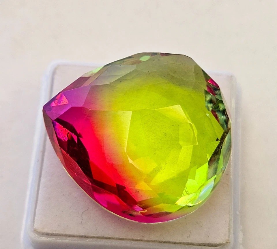 Pear Cut Natural Bi-Colour Ametrine 38-40 Ct EGL Certified Loose Gemstone