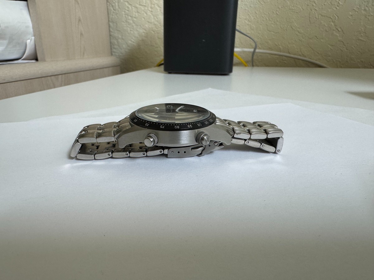 NOS Jacques Lemans F1 Digital Analog stainless steel watch 44mm