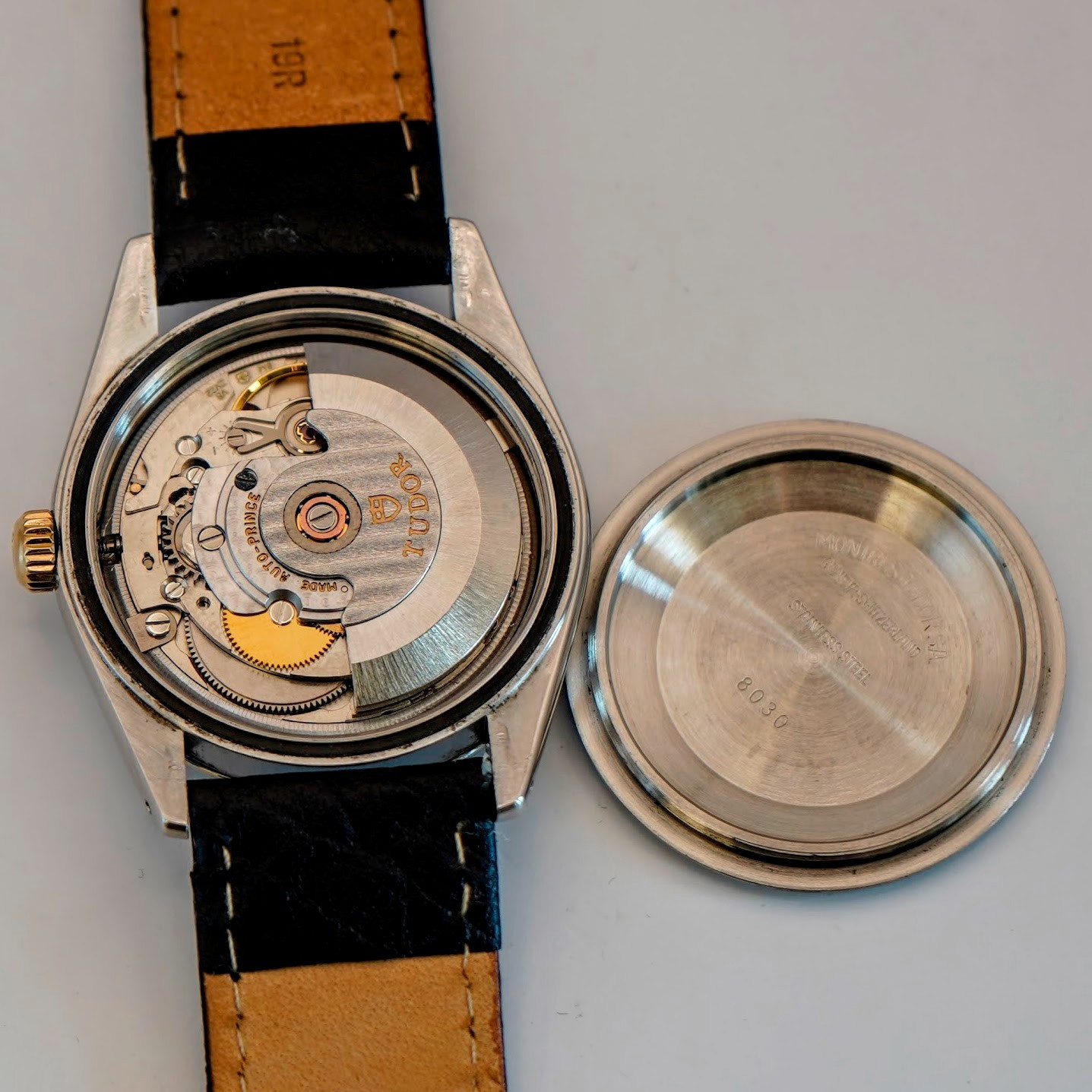 2000s Tudor Prince Date 74033 Watch Linen Dial 34mm Automatic Wristwatch