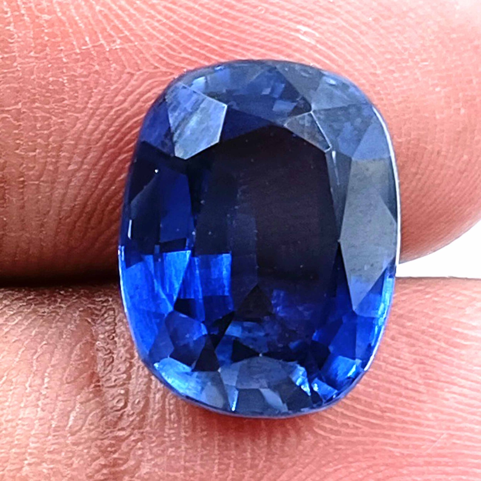 NATURAL EGL CERTIFIED 9CT BLUE SAPPHIRE SRI LANKA CUSHION CUT LOOSE GEMSTONE KKN