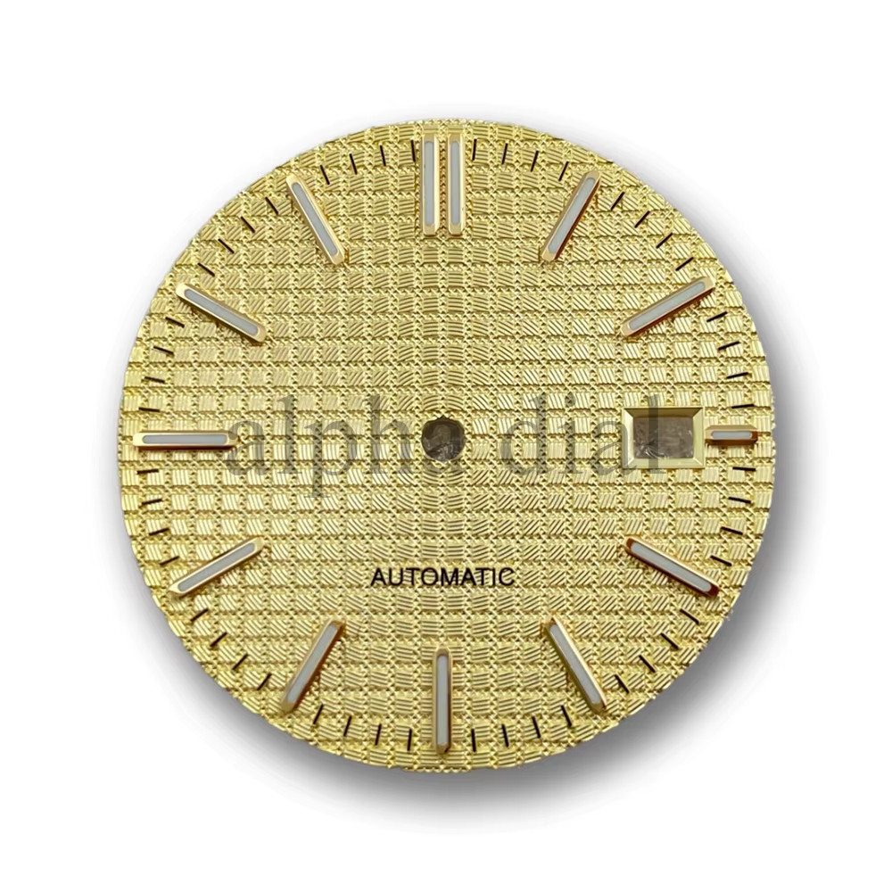 31.8Mm No Logo Waffle Texture Dial Suitable for AP Royal Oak Seiko NH35/36/4R/6R
