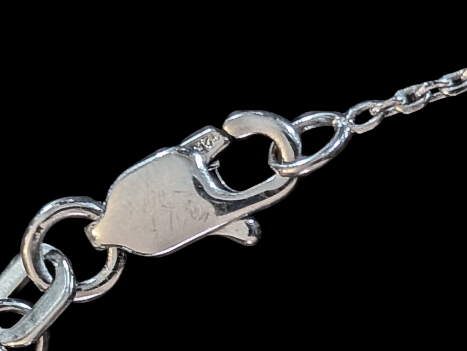 925 Sterling Rhodium Plated Adjustable Slider Celestial Star 15.5″ Choker