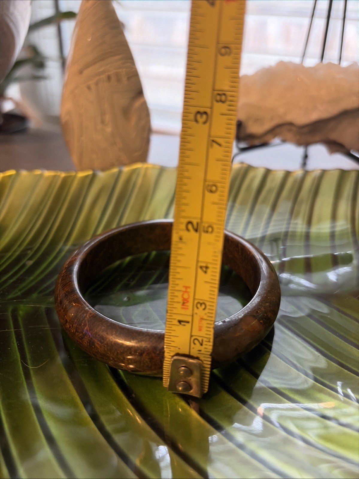 Iron Tiger Eye Hard Bangle 63.5 Mm