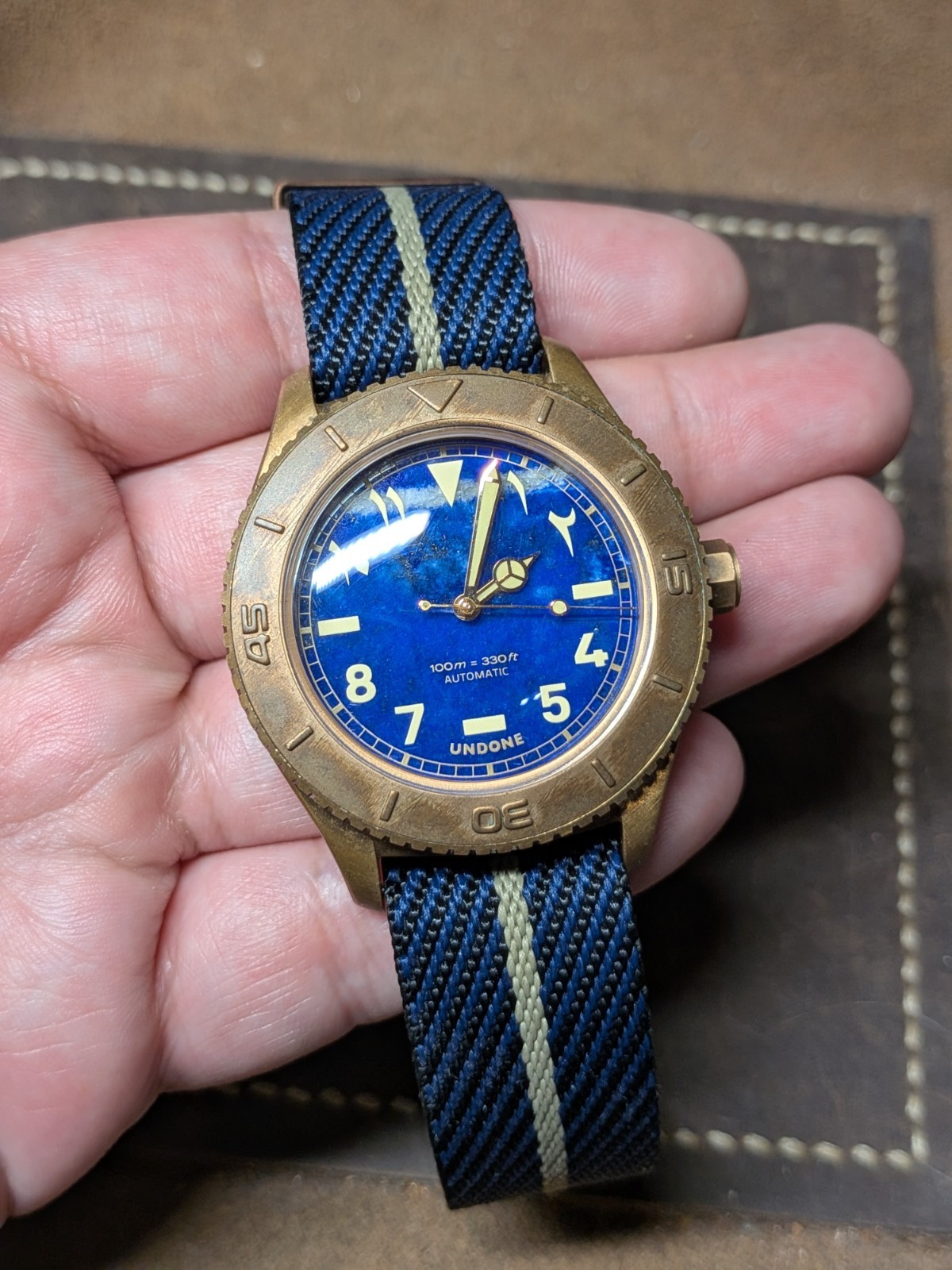 Undone Basecamp Arabian Nights Limited Edition Bronze Lapis Lazuli Watch