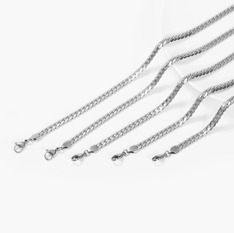 925 Sterling Silver Miami Cuban Curb Chain Necklace 18-24″ MEN WOMEN 4mm