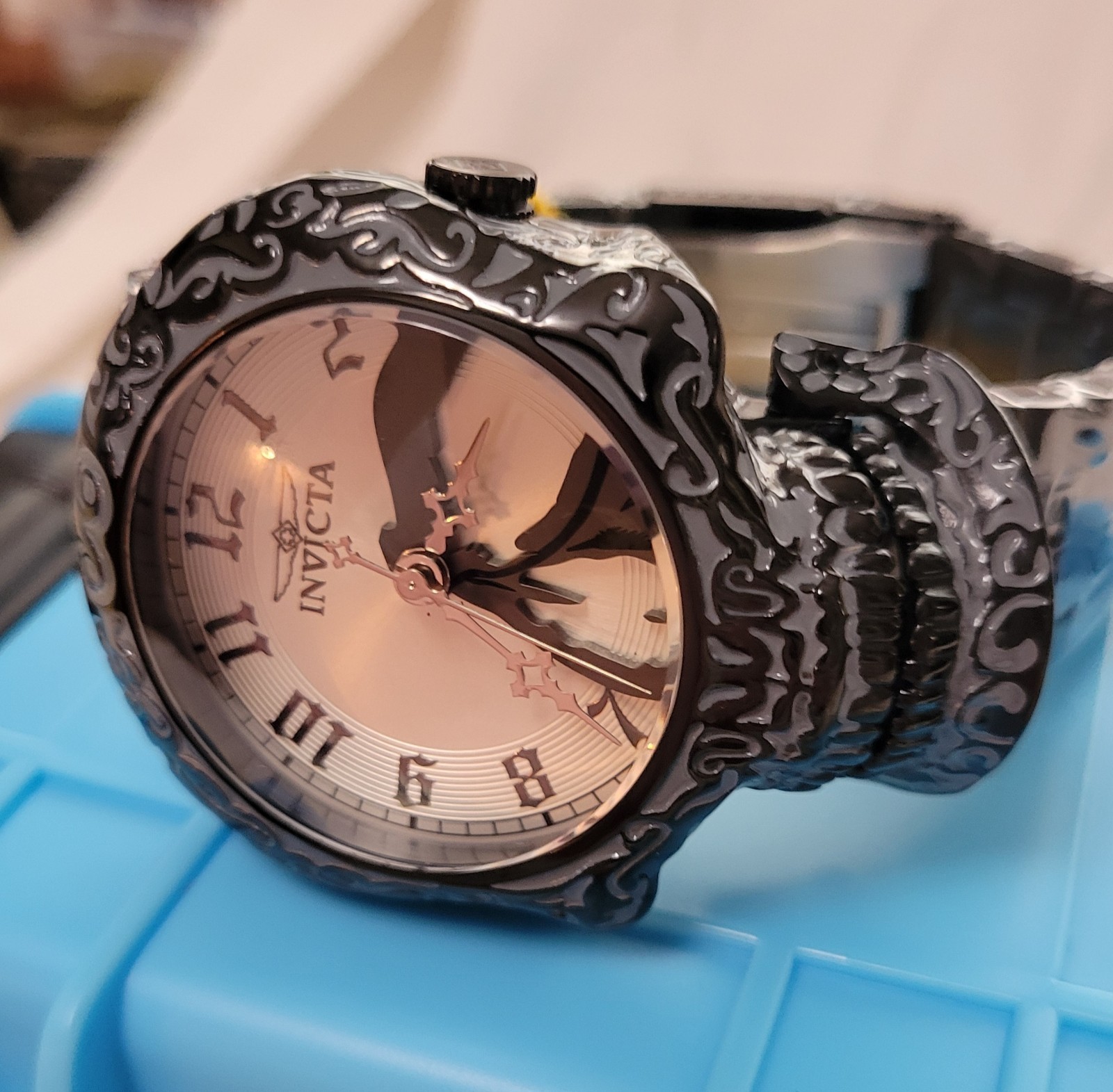 Invicta Artist Series Skull Men’s Watch 50.5mm, Black 33967 With Invicta Lockbox