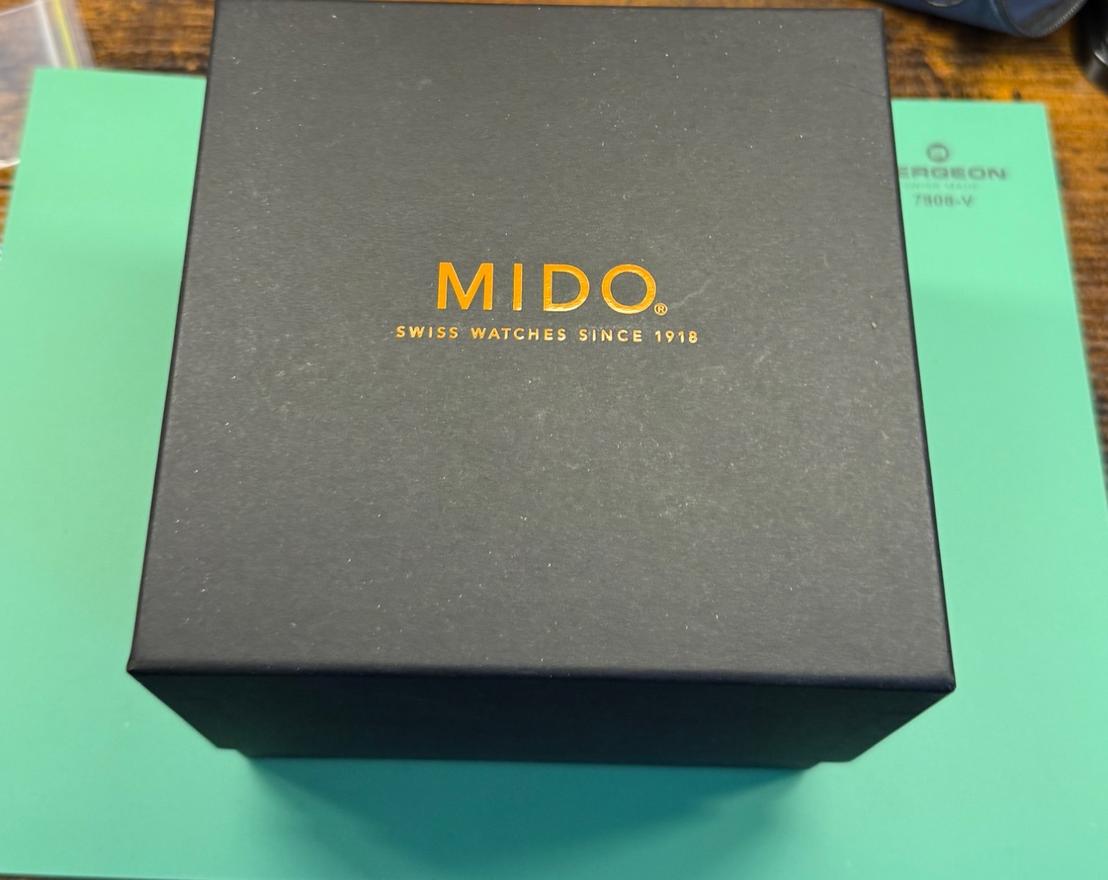 Mido Multifort TV Big Date M049.526.17.041.00 Blue Dial Auto Full Set Box Papers