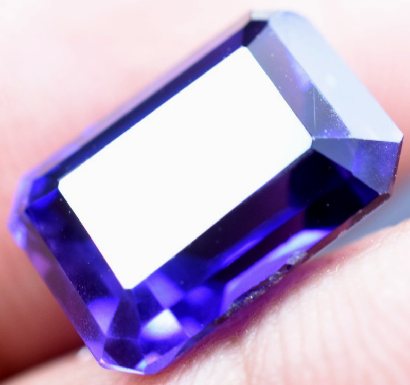 Very Clean 9.65 Ct Natural Purple Blue Tanzanite IF GGL Certified Loose Gem!!