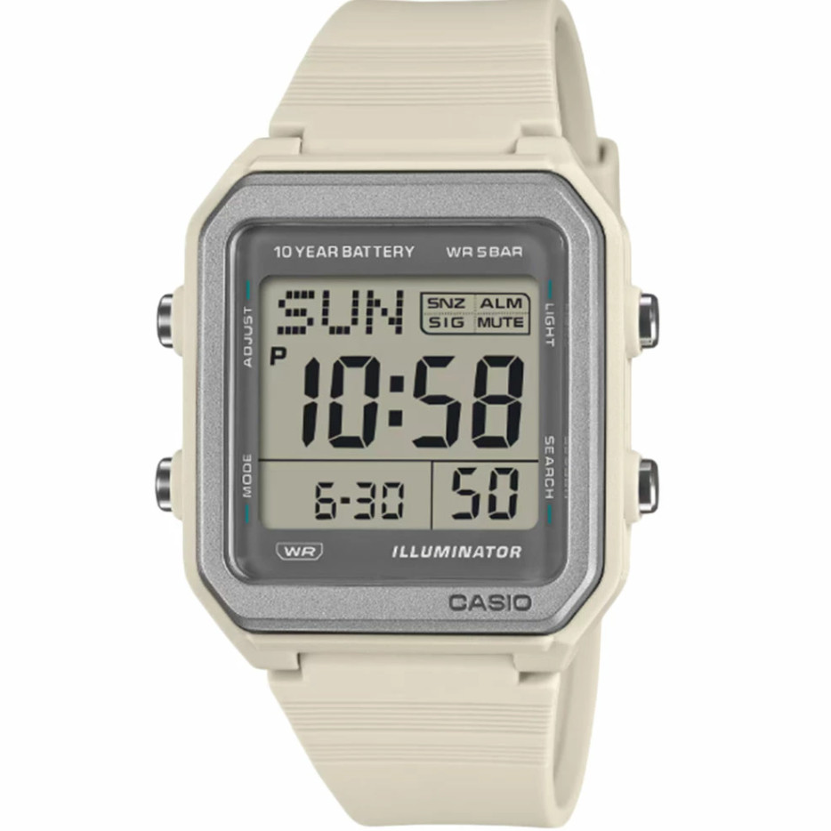 CASIO W-221H-8AJF Big LCD World Time 10 Year Battery WR50m Digital Watch New JPN