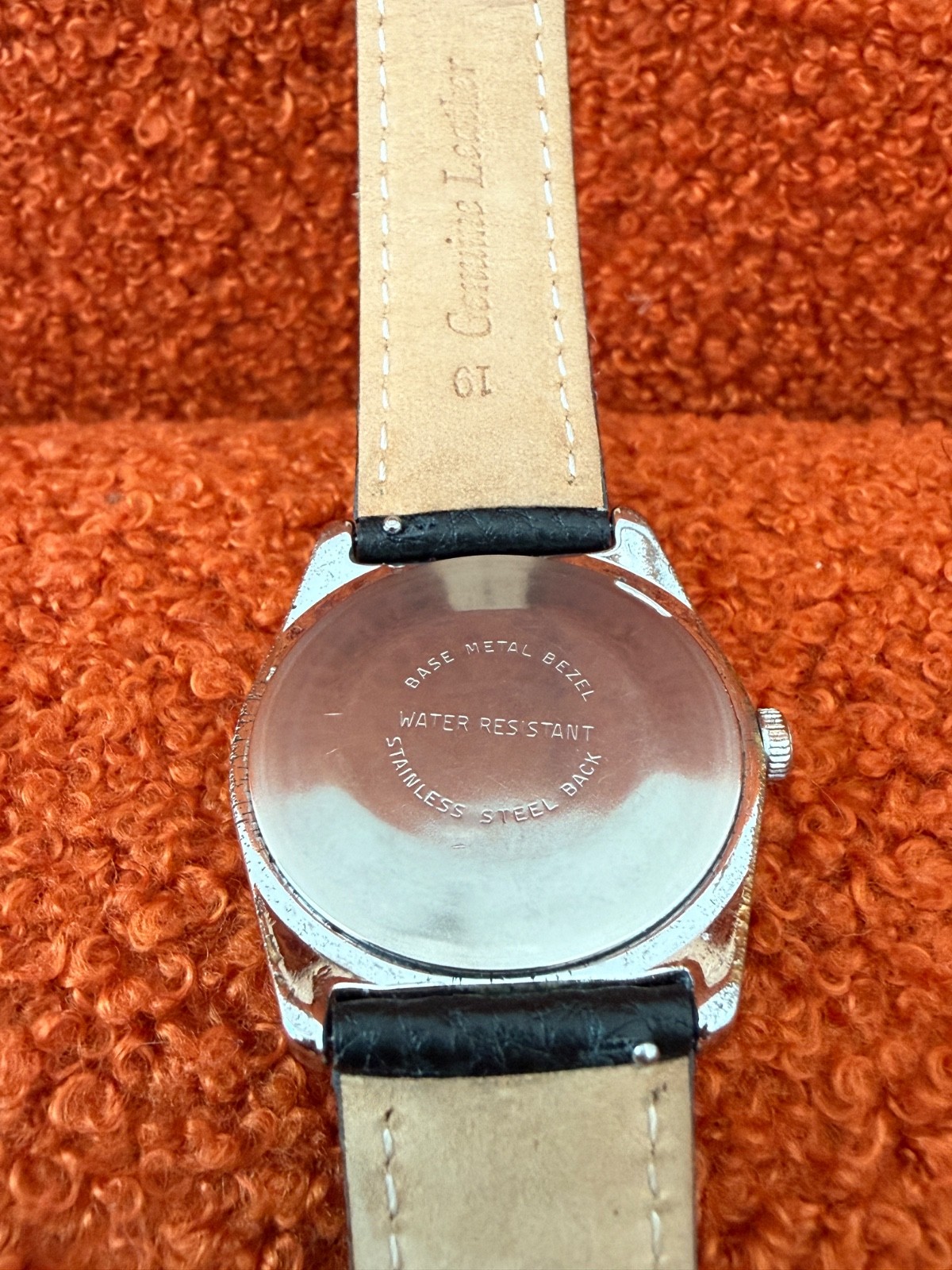 Rare 1979 Timex Marlin with Blue Dial 285691 Mechanical Mechanism Leather Strap