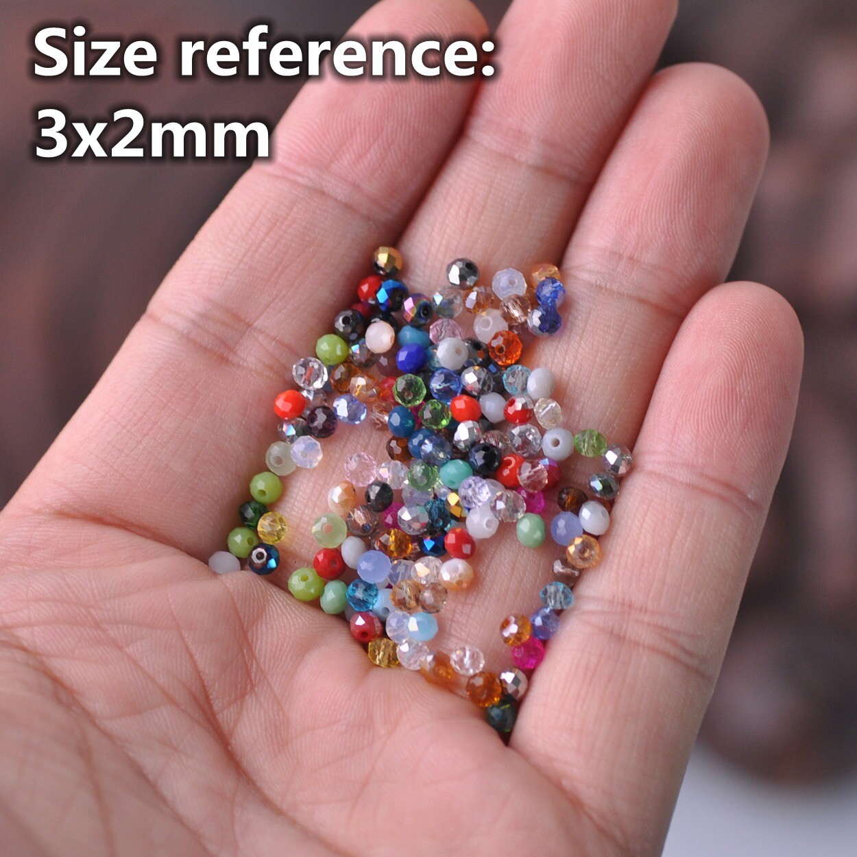 3mm 4mm 6mm 8mm 10mm 12mm Roundelle Faceted Plated Crystal Glass Loose Beads